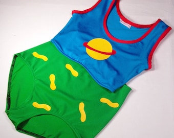 Chuckie Finster Halloween Costume // RugRats Chuckie Swim Suit