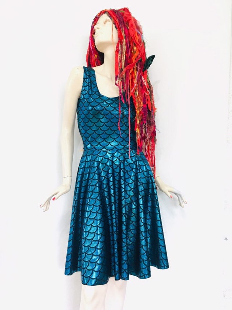 fish scale mermaid dress