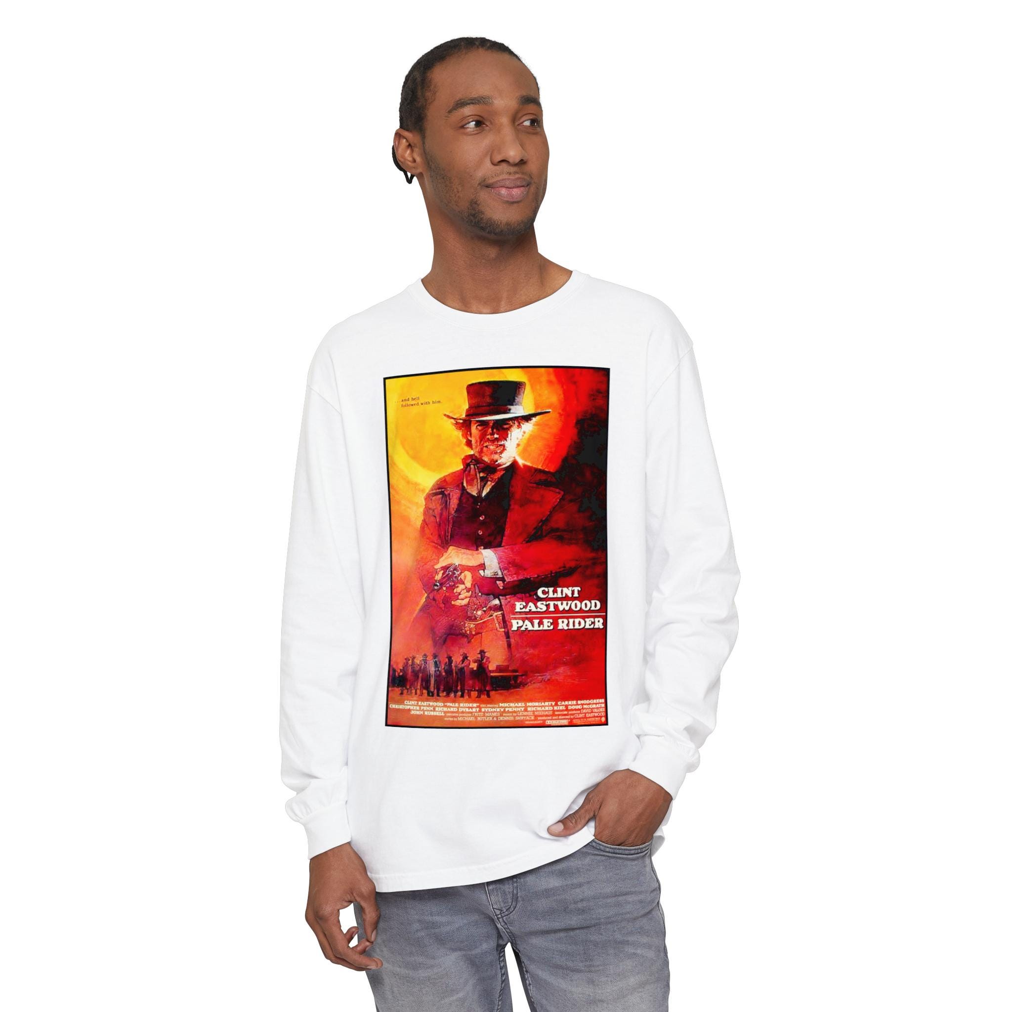 Clint Eastwood Classic Movie Poster Inspired Long Sleeve T-shirt