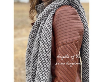 NEW Pattern PDF - Pattern for DIY Knights of the Seven Kingdoms Scarf - Brioche Knit Scarf Pattern