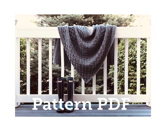 DANDELION Wrap digital Pattern PDF for DIY knitted Shawl, Cowl, Cable knitting Pattern, Instant Download