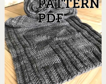 Pattern DIY Phantom Skull Punisher Scarf pattern PDF Easy Pattern