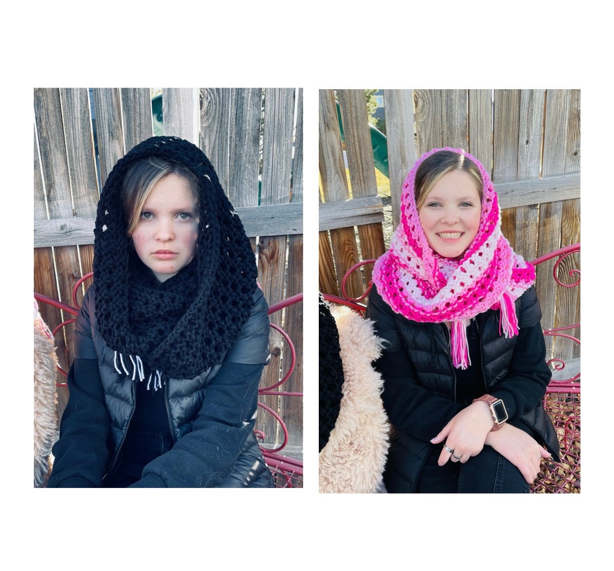 New Pattern - Wednesday Inspired Birthday Snood - Wednesday