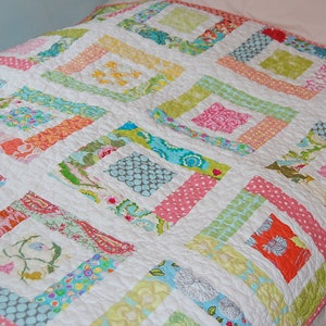 Lulu's Quilt PDF Pattern Easy Baby Quilt Scraps Jelly Roll Charm ...