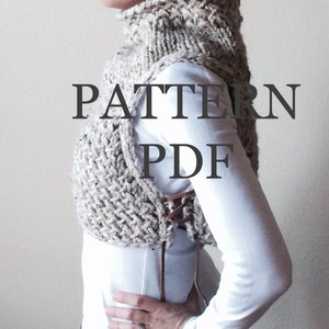HUNTRASS Weste - PDF Pattern - DIY - Easy Knitting Pattern - Instant Download - Größen anpassbar