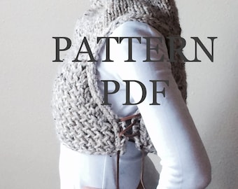 HUNTRESS Vest - PDF Pattern - DIY  - Easy Knitting Pattern - Instant Download - customizable sizes