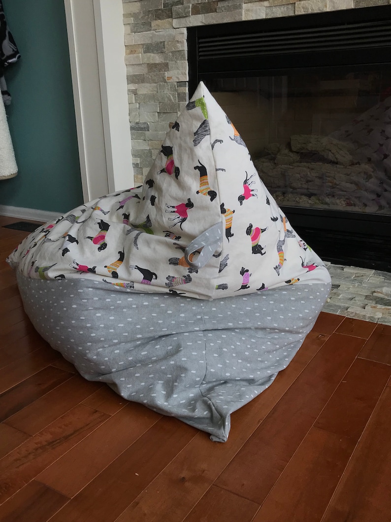 Pattern 'meringue' Bean Bag Chair PDF DIY Bean Bag Etsy