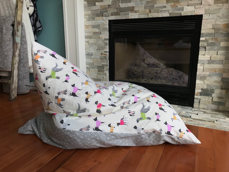 Pattern 'meringue' Bean Bag Chair PDF DIY Bean Bag Etsy