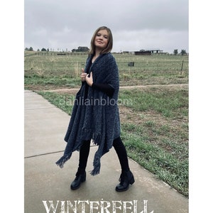 NEW pattern - Winterfell Wrap - Knitting Pattern - DIY Cable Wrap - digital download