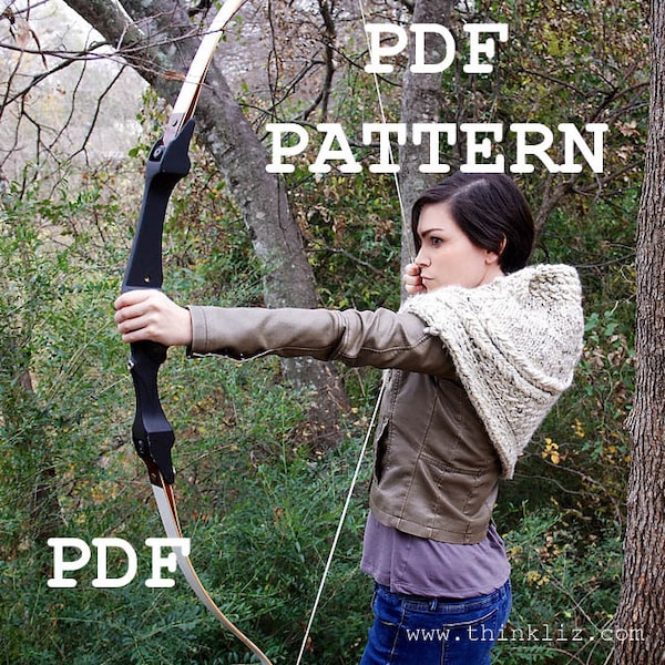 KATNISS Cowl digital PATTERN pdf - Knitting Pattern for DIY Katniss Inspired Cowl