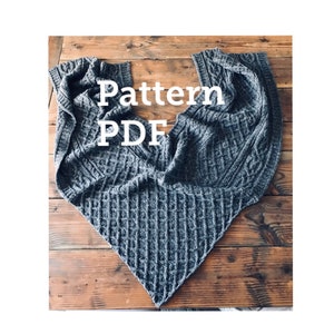 KINSEY Poncho Pattern PDF DIY Poncho knitting pattern Easy poncho pattern image 10