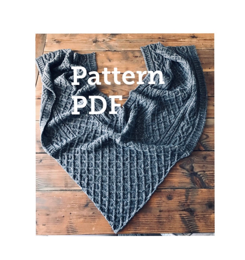 KINSEY Poncho Pattern PDF DIY Poncho knitting pattern Easy poncho pattern image 10
