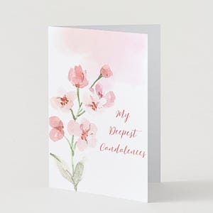 Mein aufrichtiges Beileid Grußkarte | Beileid Grußkarte | Beileid Grußkarte | Grußkarte | Thinking of You Grußkarte