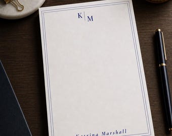 Personalized Minimalist Notepad: Custom Stationery