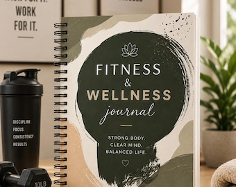 Fitness and Wellness Journal: Daily Workout Nutrition, Sleep and Habit Tracker for a Balanced Life