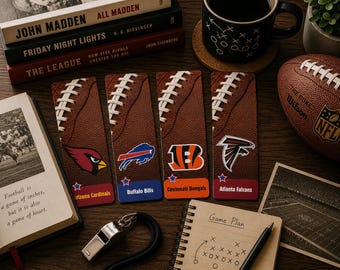 Football Team Inspired Bookmarks | Free Gift Message