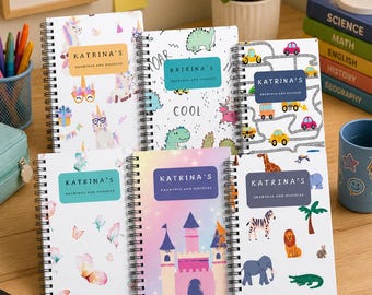 Personalized Children's Sketchbook: Custom Cover, Spiral Bound