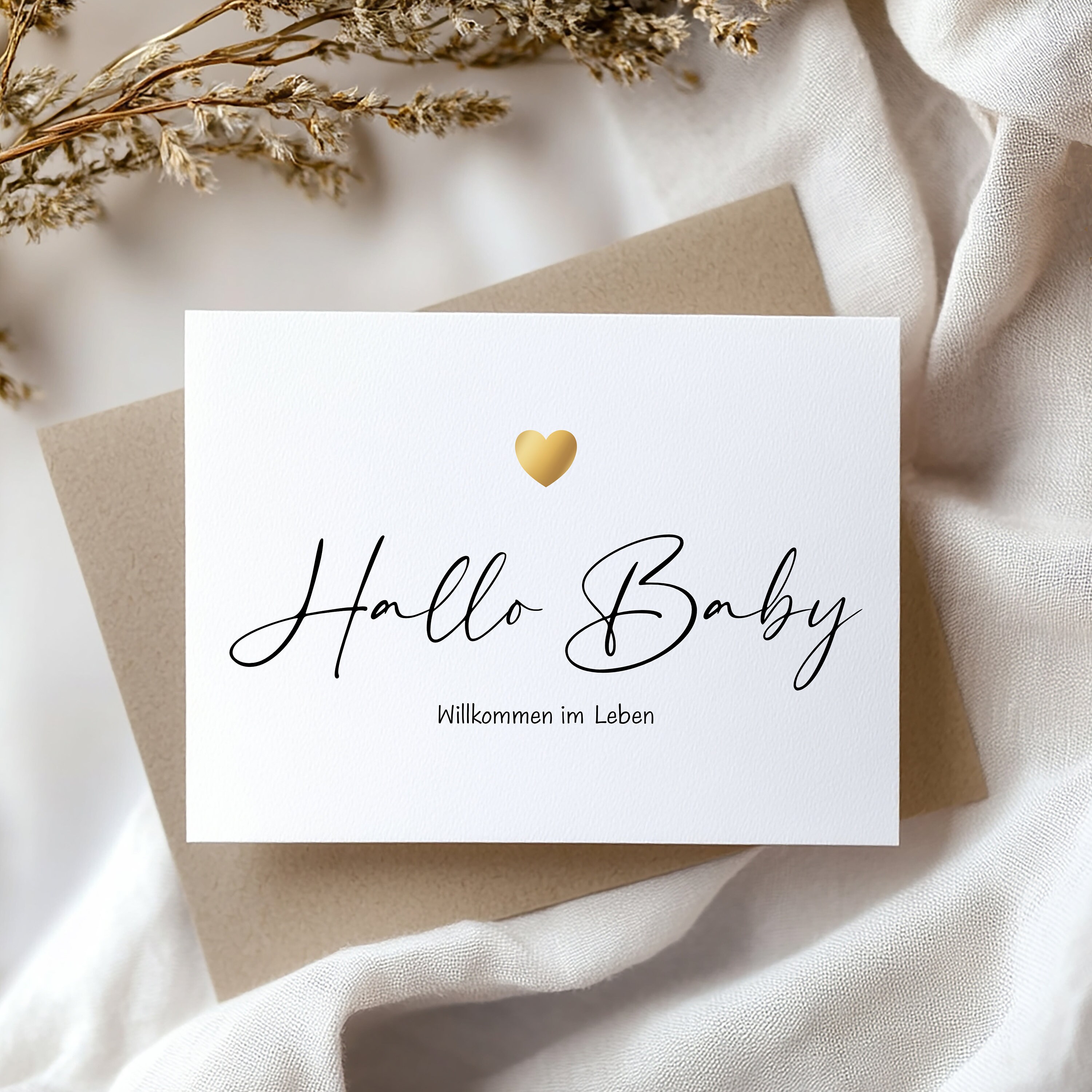 Willkommenskarte Hello Baby! – Klar, 12x17 Cm, Von Räder
