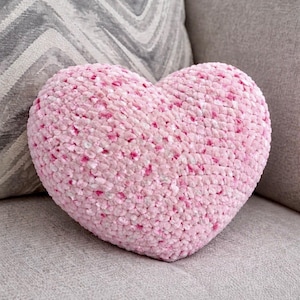 Heart Pillow Crochet Pattern