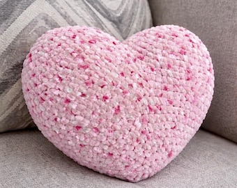 Heart Pillow Crochet Pattern
