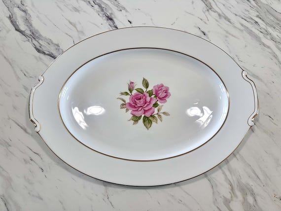 Vintage 1950's Dinnerware Set in Sharon by Narumi Japan - Etsy