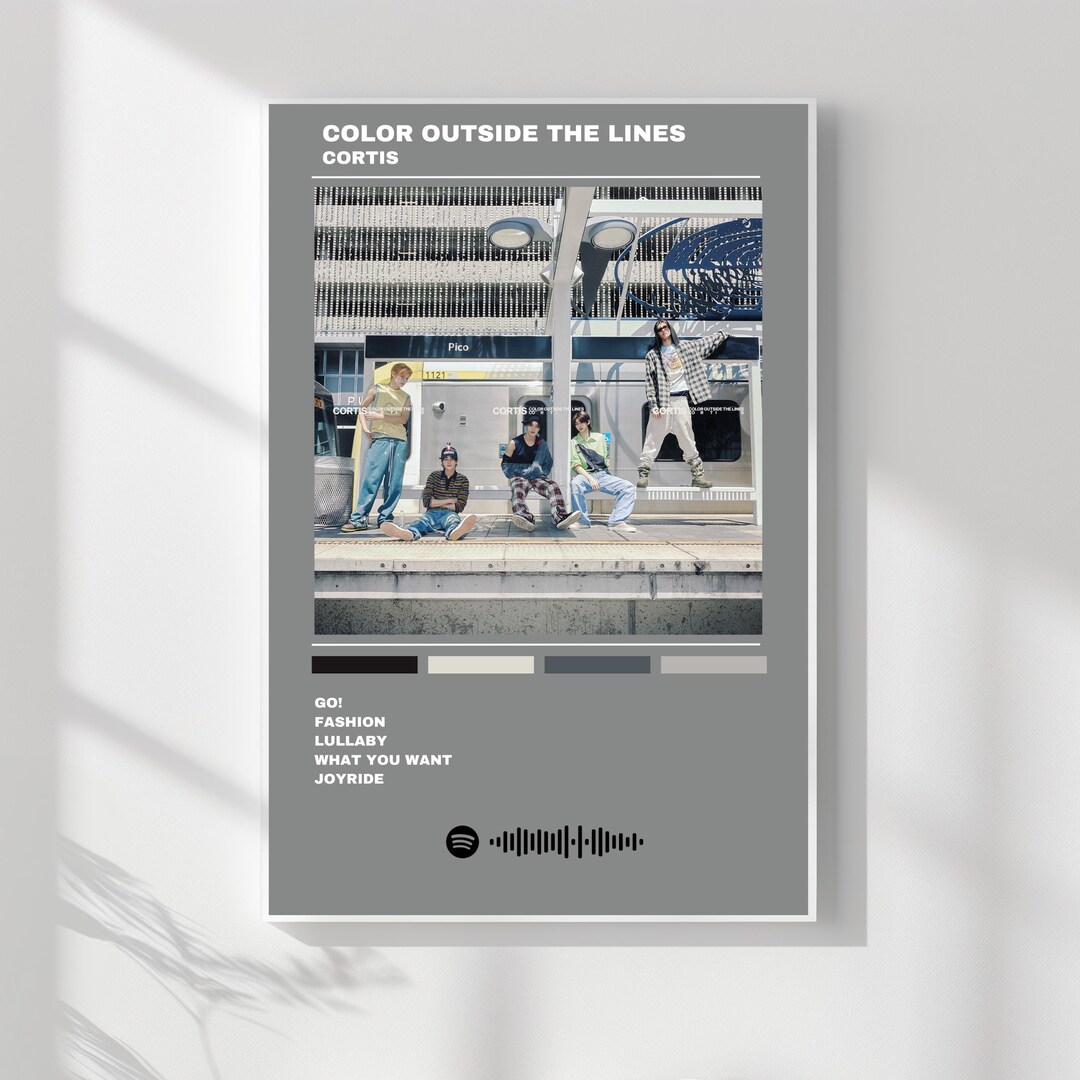 CORTIS Color Outside the Lines KPOP Wall Print Digital File - Etsy