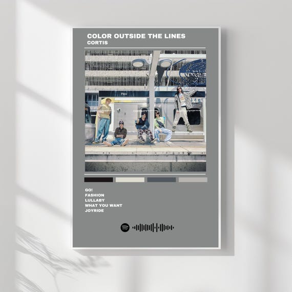 CORTIS Color Outside the Lines KPOP Wall Print Digital File - Etsy