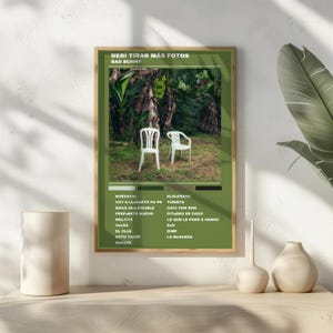 Bad Bunny DeBÍ TiRAR MáS FOToS Album Poster Printable