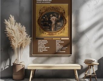 Cosa Nuestra Rauw Alejandro Album Wall Art Poster - Digital File