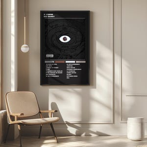 X 100 PRE Bad Bunny Album Cover Wall Art Poster Digital File