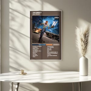 Bad Bunny YHLQMDLG Album Wall Art Poster Cover