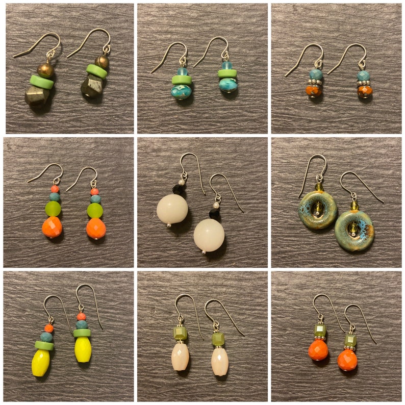 Earring Making Kit 12 Pair Complete Supplies Mix Basic Etsy