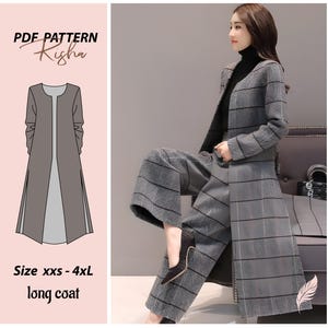 Women's Coat Pdf Pattern Sewing Tutorial - Etsy