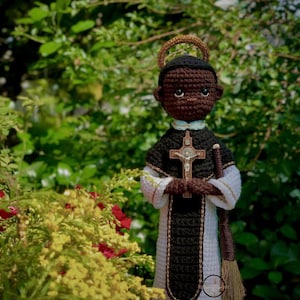 Saint Martin De Porres crochet ,Catholic Icons,Christmas Decoration,Saint Martin de PorresCrochet Doll,  Christian Handmade Unique Decor