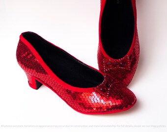 Red sequin shoes Clearance
