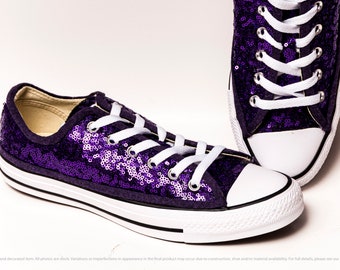 blue sequin converse
