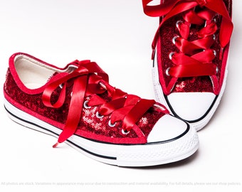 red sequin converse womens