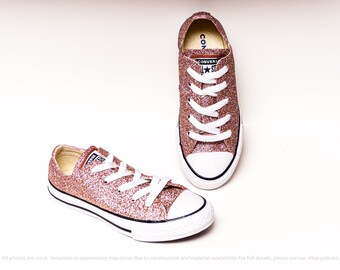 rose gold glitter converse womens