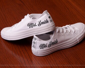 custom made converse for weddings