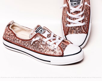 white converse rose gold