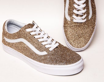 vans glitter gold