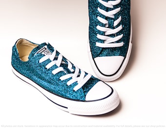 blue glitter converse womens