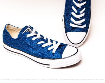 royal blue glitter converse