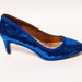 sapphire blue high heels