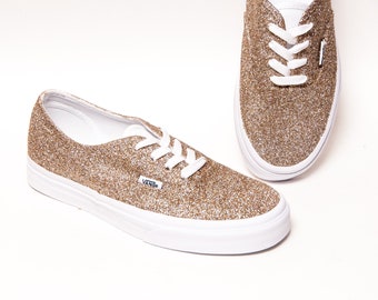red glitter vans womens