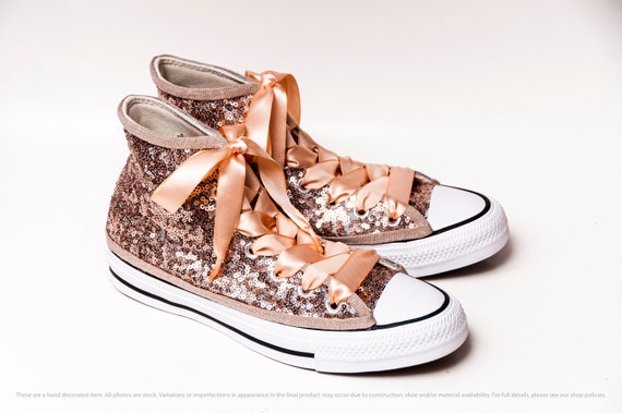 sequin high top converse