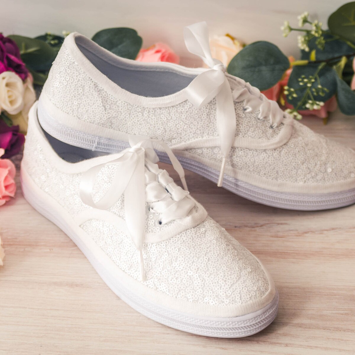 White Sequin Canvas Sneakers, Sparkle Sneakers Women, Wedding Sneakers for Bride Sparkle, Silver Shoes for Girls, Princess Sneakers - Etsy