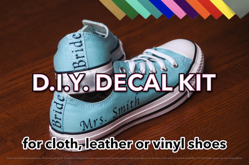 Iron on Decal Custom Do It Yourself Shoe Stickers Custom Etsy
