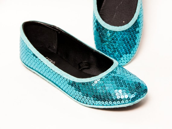 sequin ballet slippers