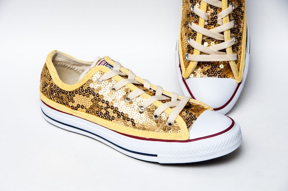 gold sequin converse high tops